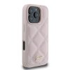 Guess GUHCP16LPSQSQSP iPhone 16 Pro6.3 różowy/pink hardcase Quilted Metal Logo